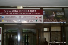 Informational board about the Egyptian Vulture in Provadia Municipality