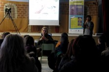 The 6th grade of Tichero’s primary schools listens to the Egyptian vulture story (WWF/J.Zoll)