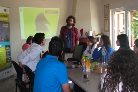 The group is introduced to the Egyptian Vulture